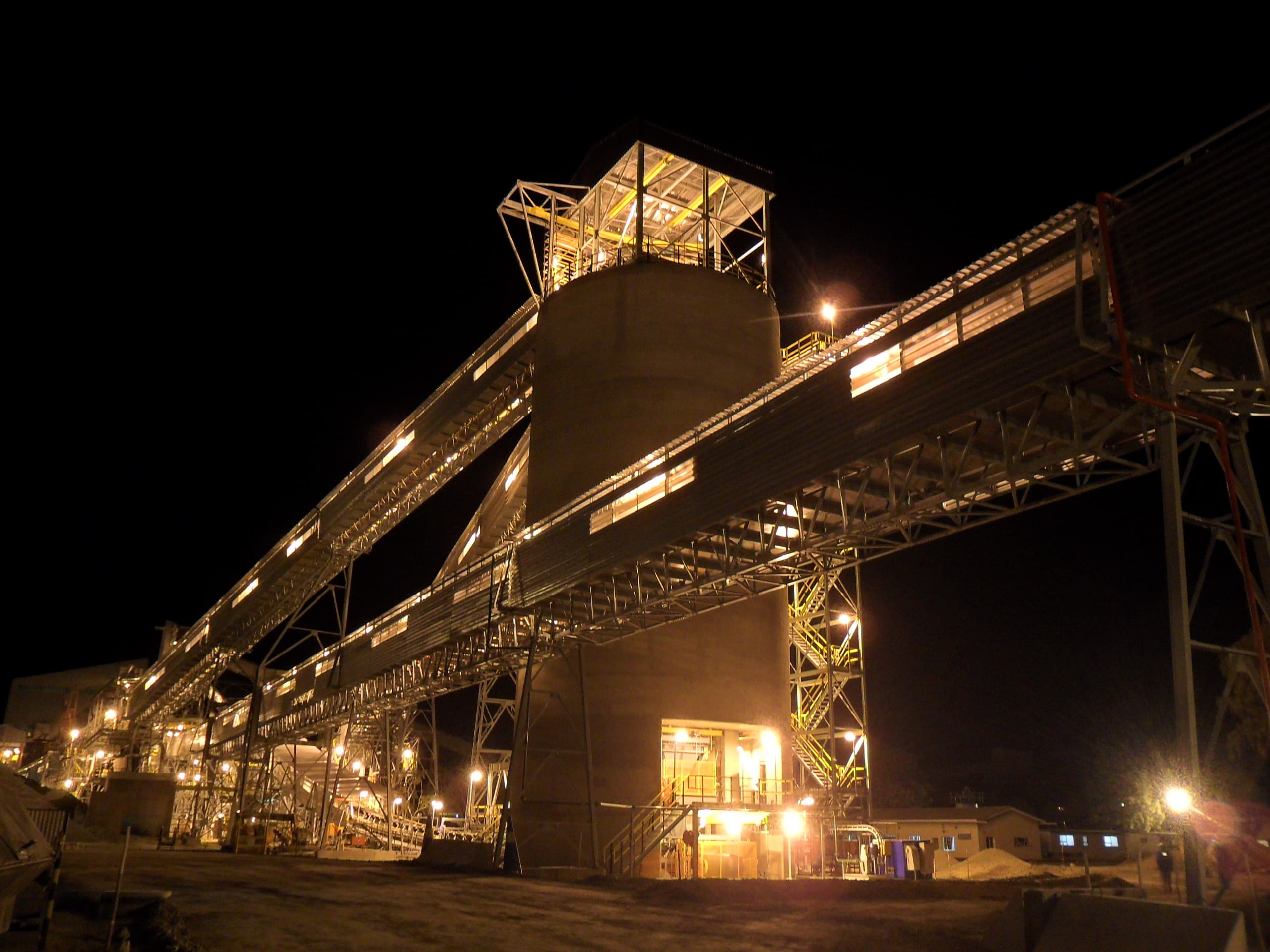 Project at night