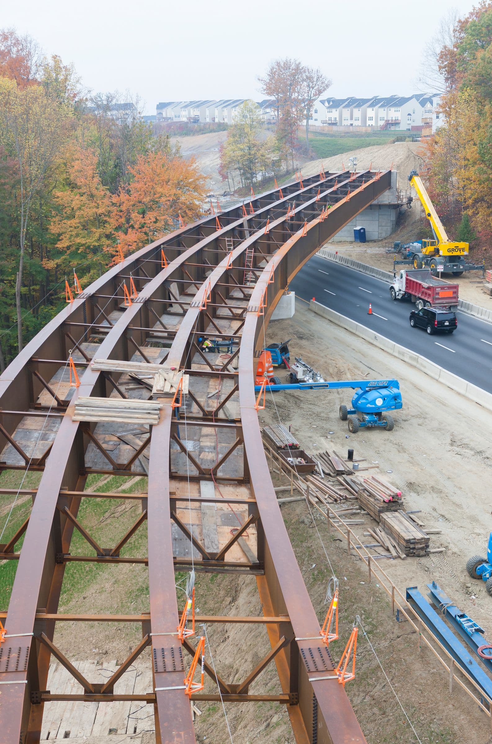 Steel work progress