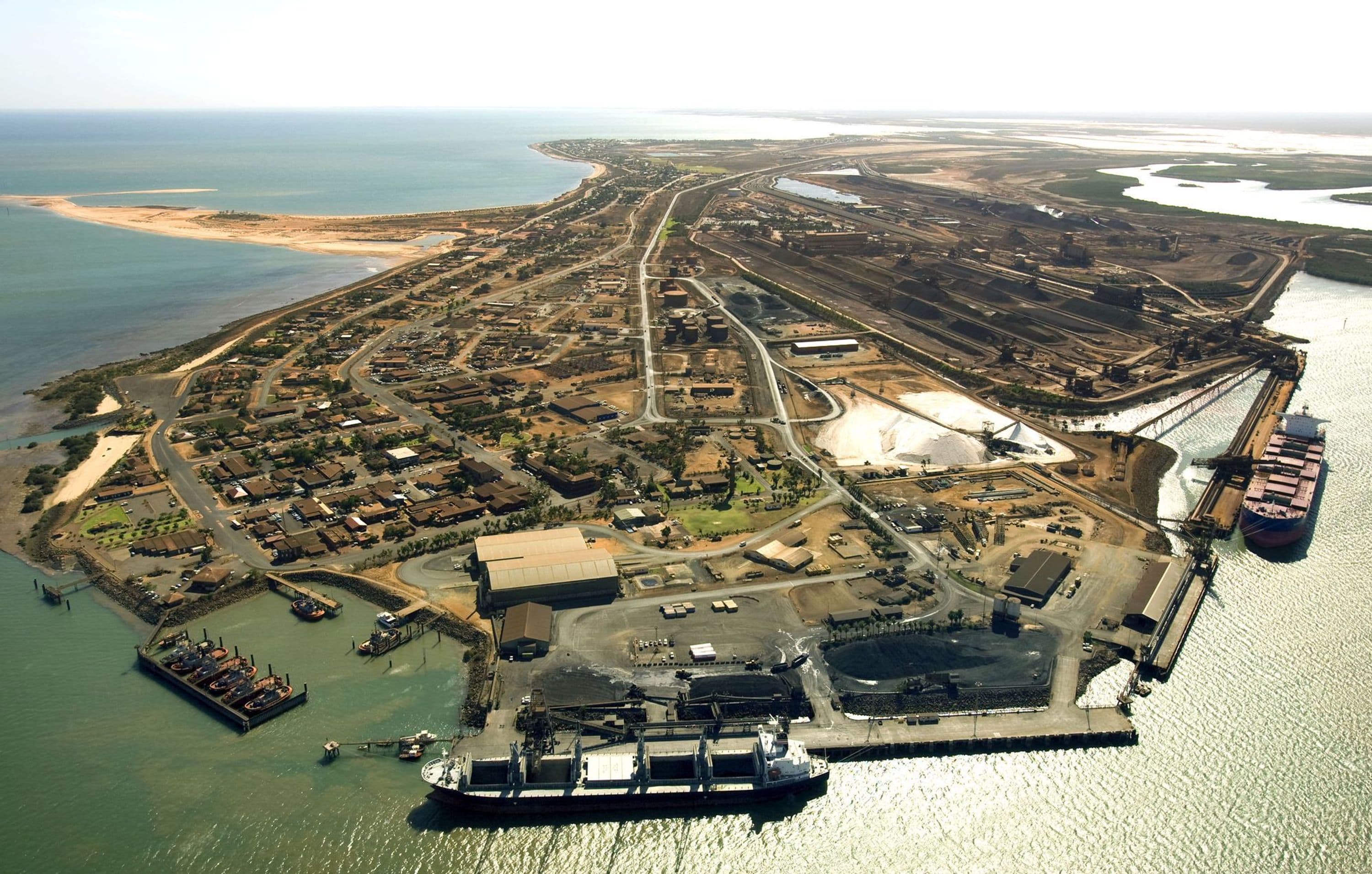 Aerial view of site