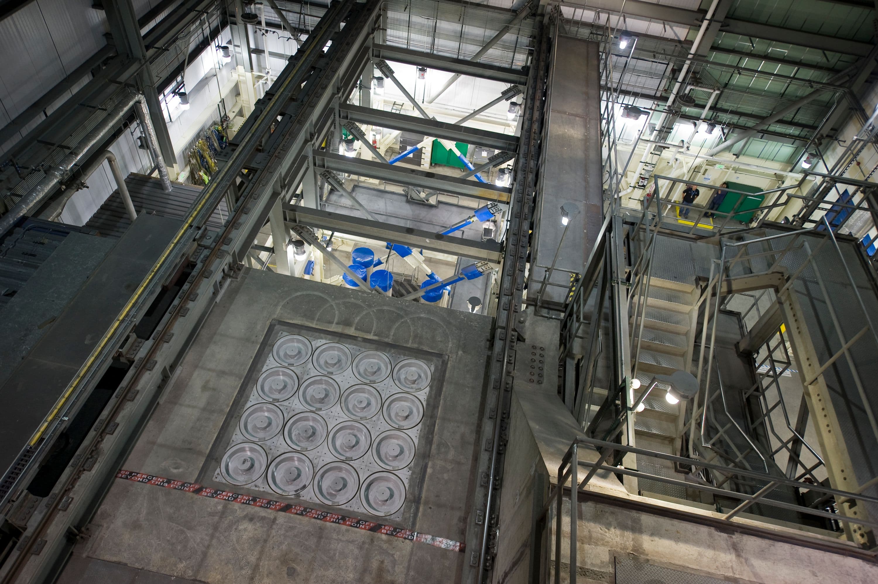 Temporary canister storage at the Integrated Waste Treatment Unit at DOE's Idaho National Laboratory Site