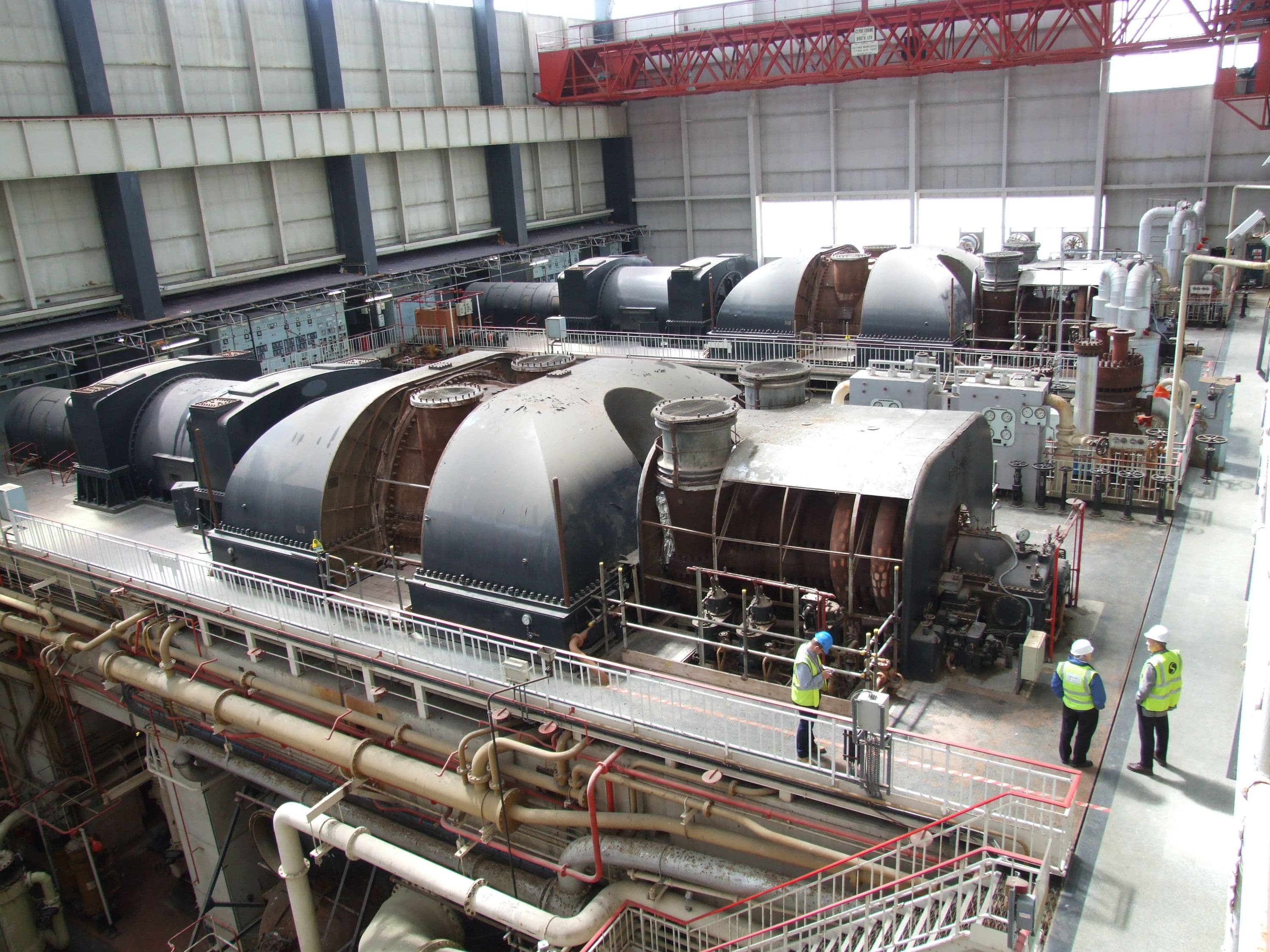 Dungeness A, turbines starting to be uncovered